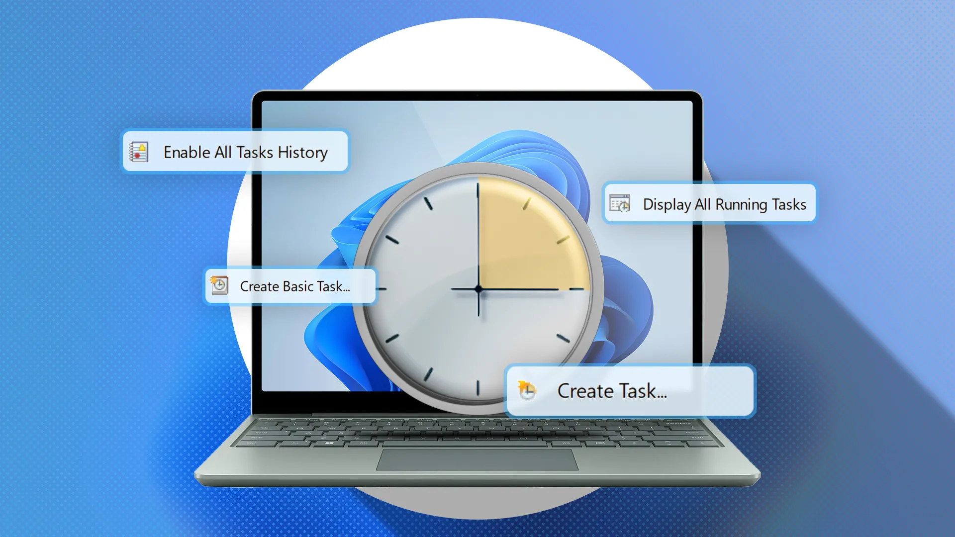 Biểu tượng Task Scheduler trên giao diện tìm kiếm Windows 11