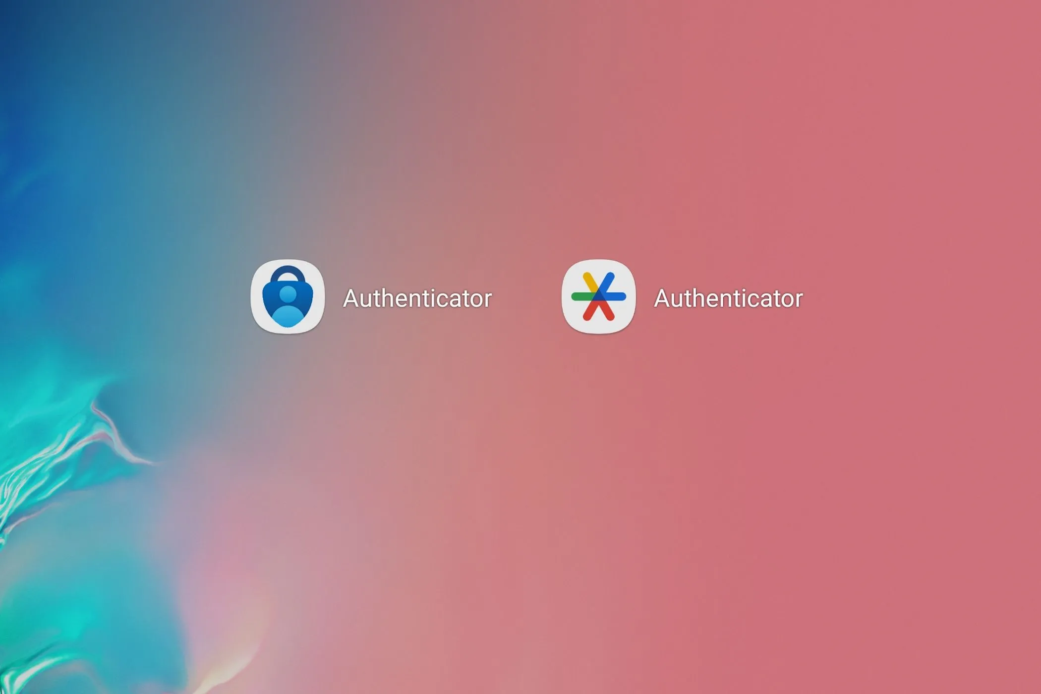Biểu tượng ứng dụng Microsoft Authenticator và Google Authenticator, minh họa giải pháp xác thực hai yếu tố (2FA) an toàn hơn.