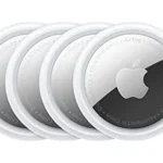 Bộ 4 Apple AirTag cùng hộp đựng hiển thị mức giá khuyến mãi