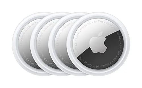 Bộ 4 Apple AirTag cùng hộp đựng hiển thị mức giá khuyến mãi