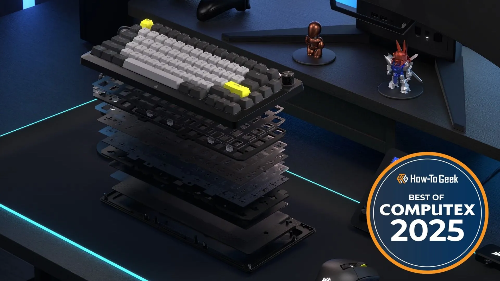 Bộ kit bàn phím cơ Corsair MAKR 75 barebones dành cho người mới bắt đầu DIY