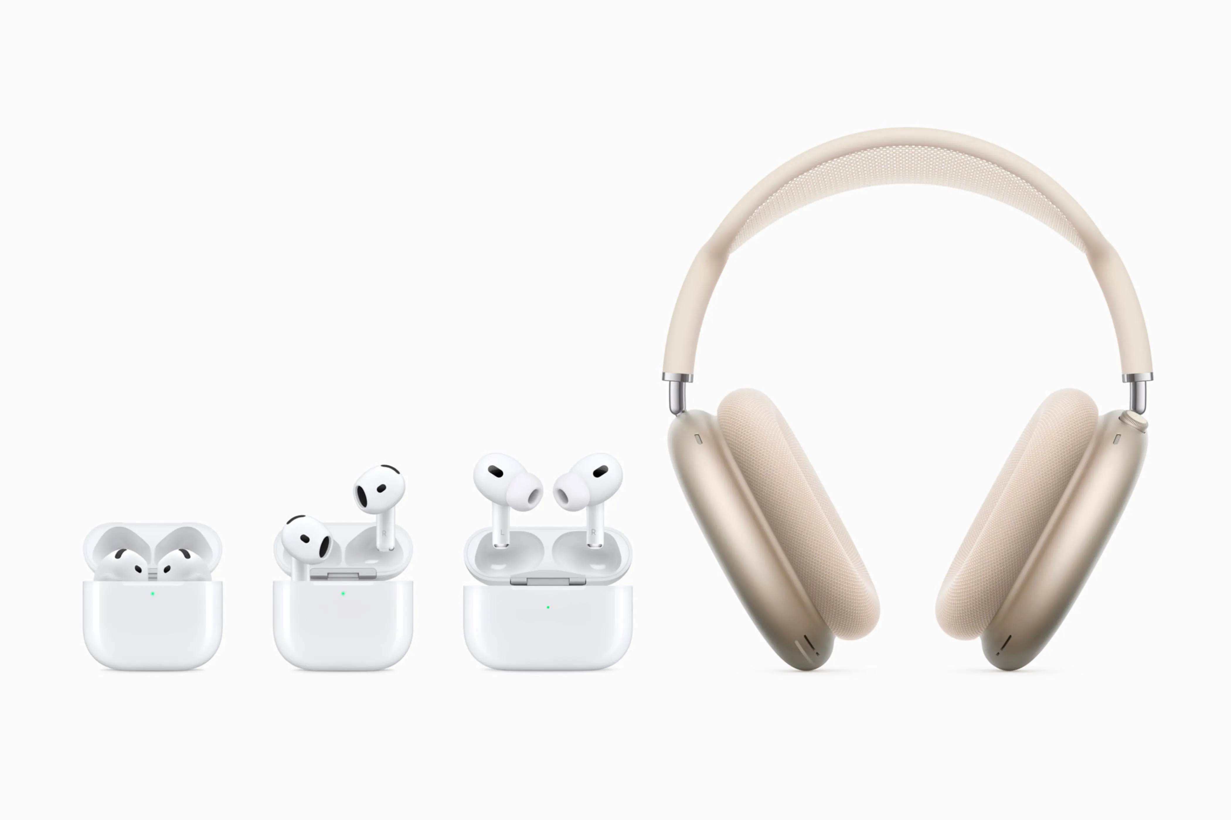 Các phiên bản tai nghe AirPods của Apple, từ AirPods thường đến AirPods Max
