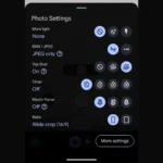 Cài đặt chế độ RAW trong ứng dụng camera trên điện thoại Google Pixel