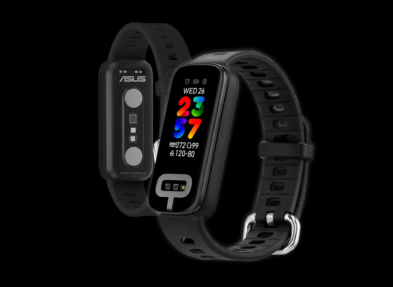 Cận cảnh thiết kế cạnh bên của vòng đeo tay thông minh ASUS VivoWatch 6 AERO
