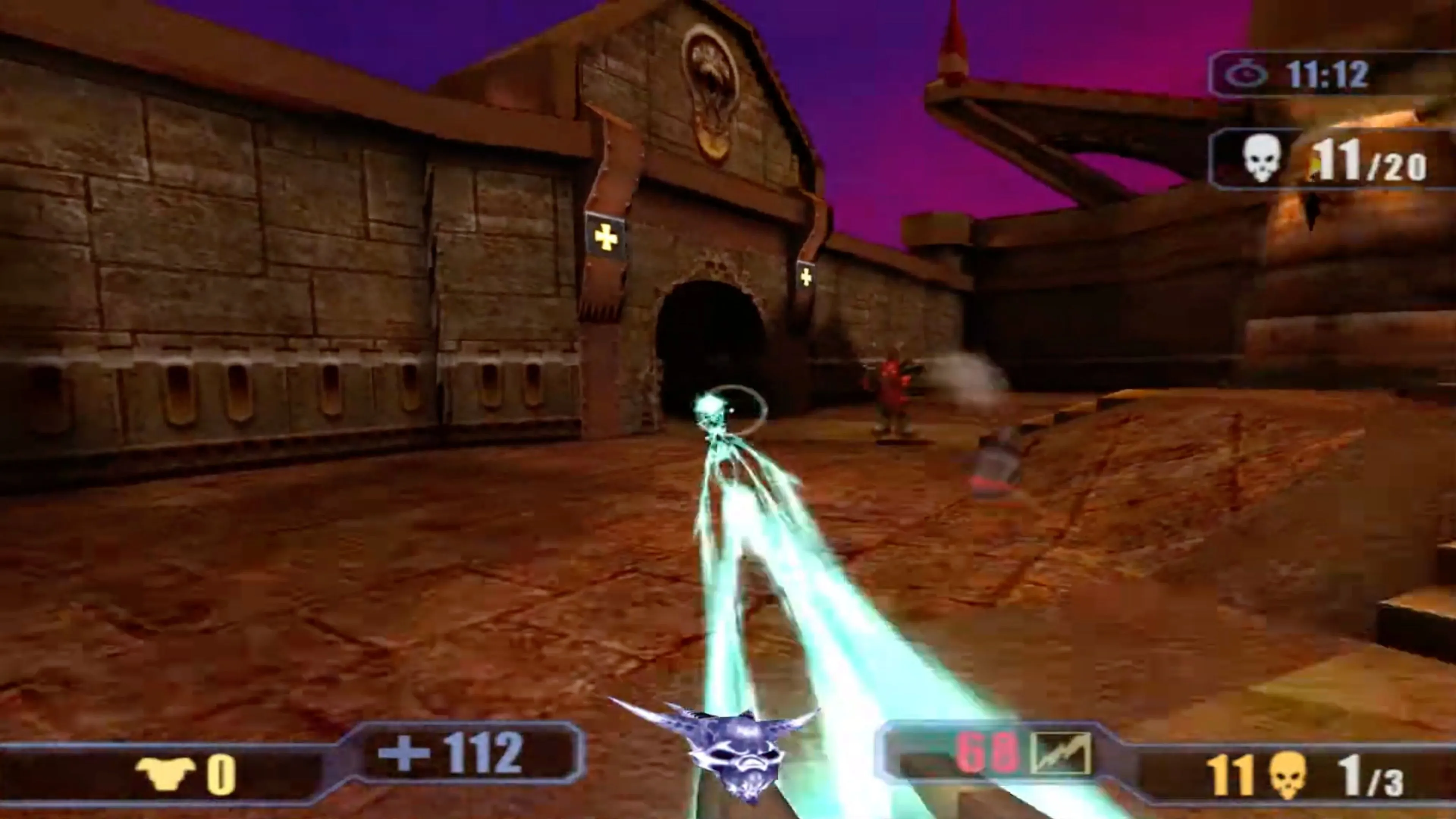 Cảnh chiến đấu trong Quake III: Revolution.