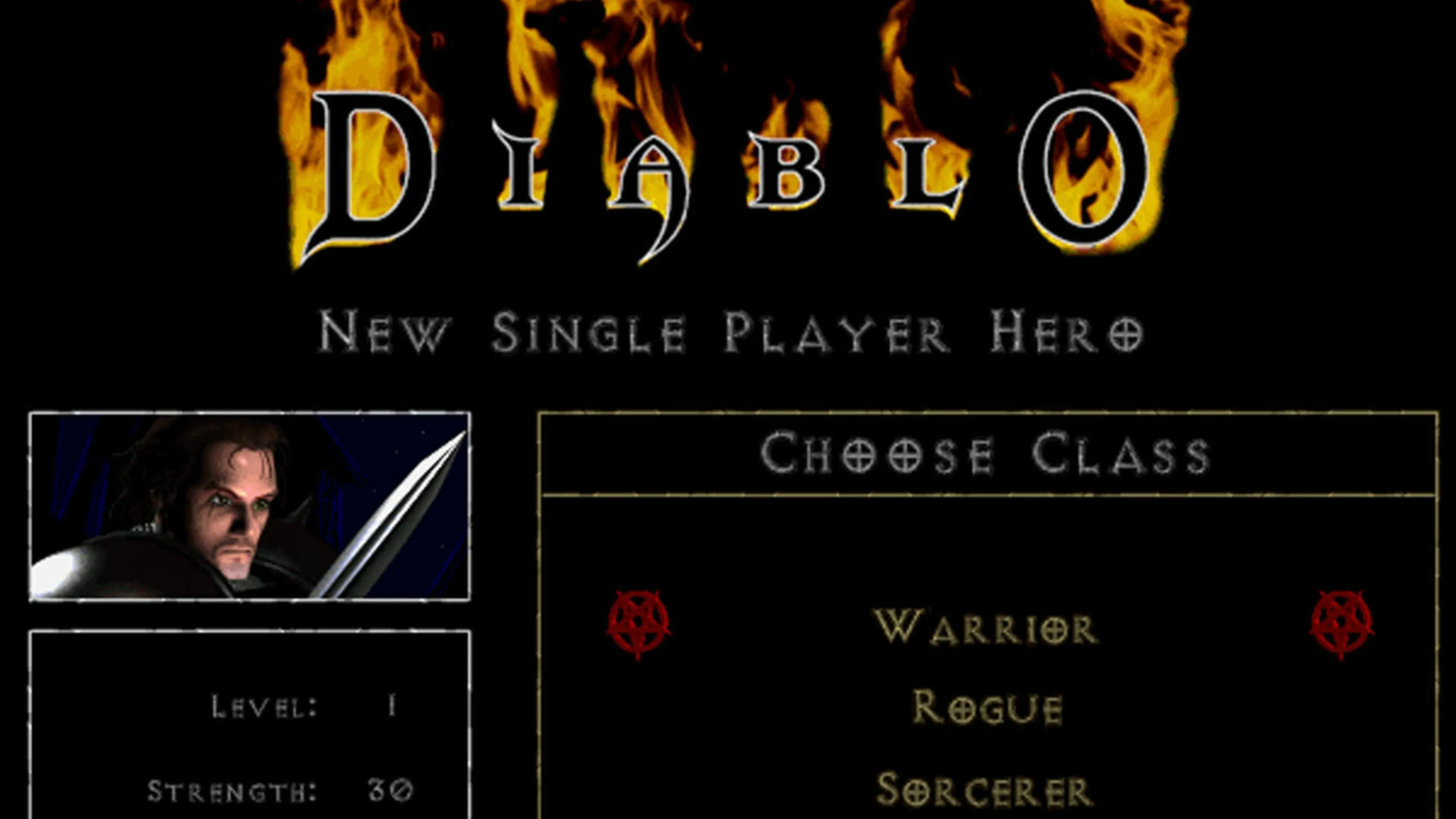 Cảnh khám phá hầm ngục trong Diablo (1997).