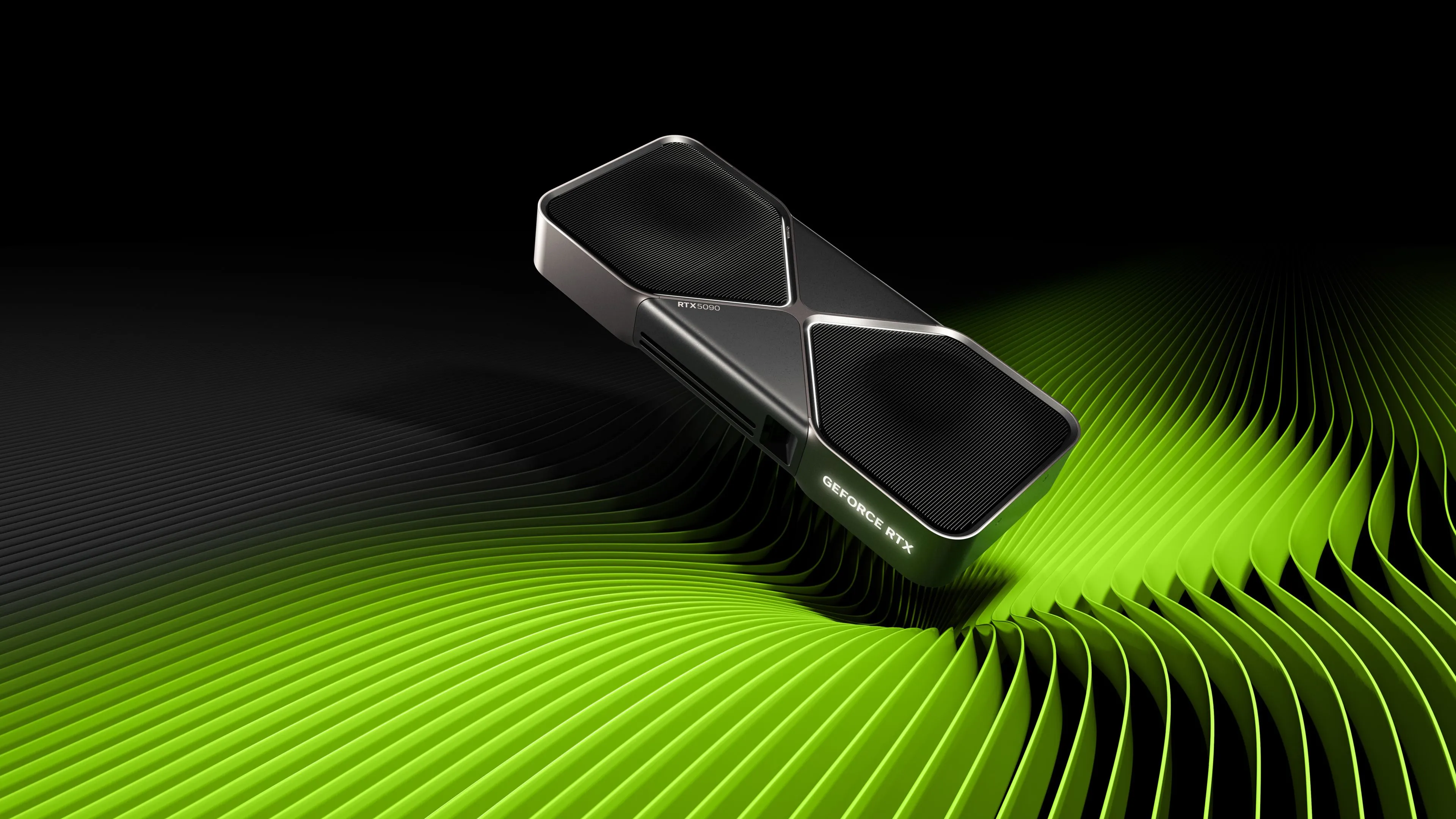 Card đồ họa NVIDIA GeForce RTX 5090 với các cổng kết nối nguồn