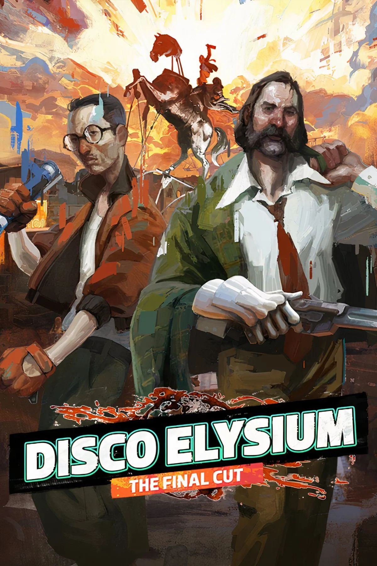 Chơi Disco Elysium trên Chromebook Plus, cho thấy trải nghiệm game RPG chậm rãi.
