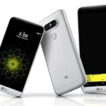 Điện thoại LG G5 với thiết kế module độc đáo và "Magic Slot" ở cạnh dưới.