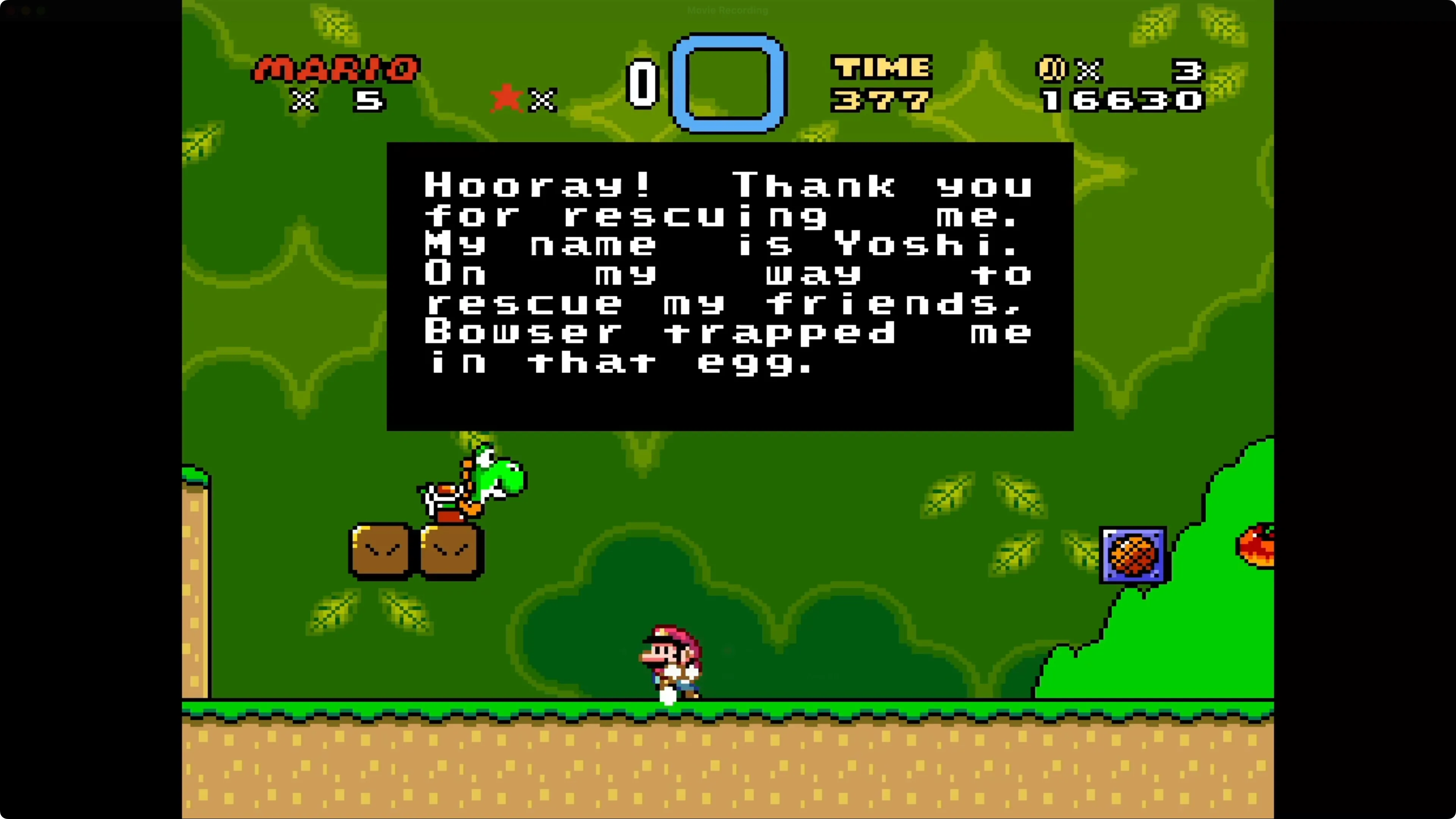 Game Super Mario World đang chạy giả lập trên Apple TV HD