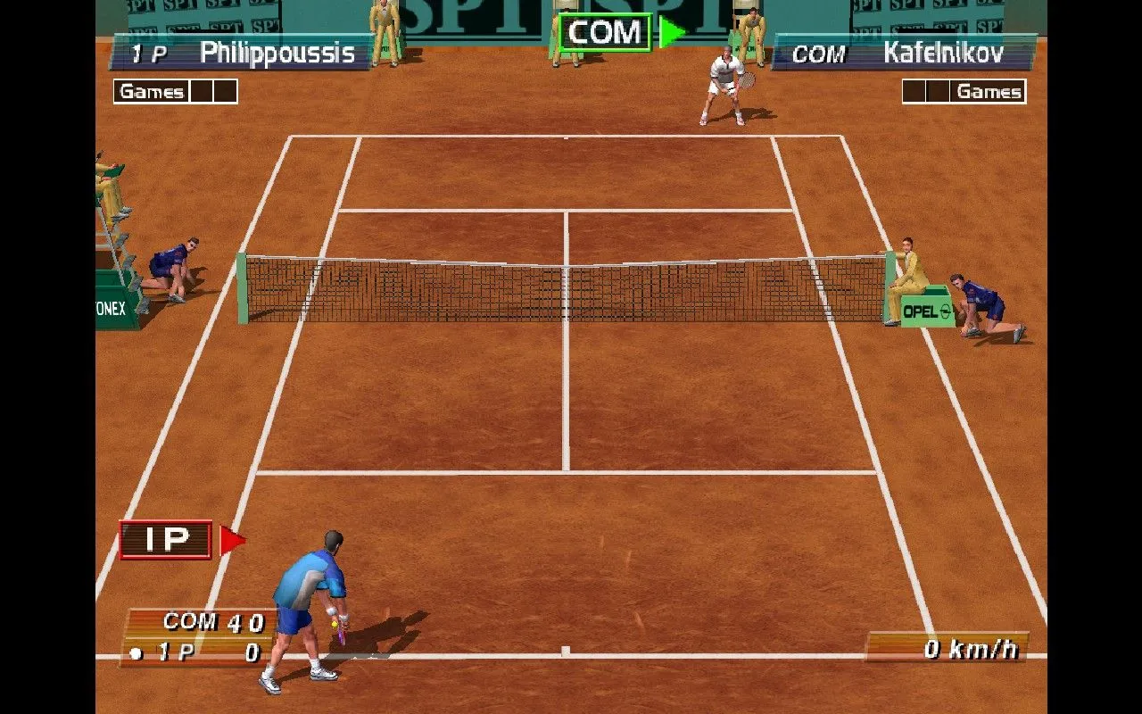 Game Virtua Tennis của Dreamcast đang chạy trên Steam Deck thông qua giả lập Flycast