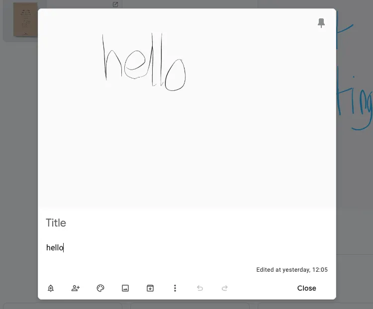 Ghi chú Google Keep hiển thị văn bản đã được trích xuất từ hình ảnh bằng tính năng OCR.