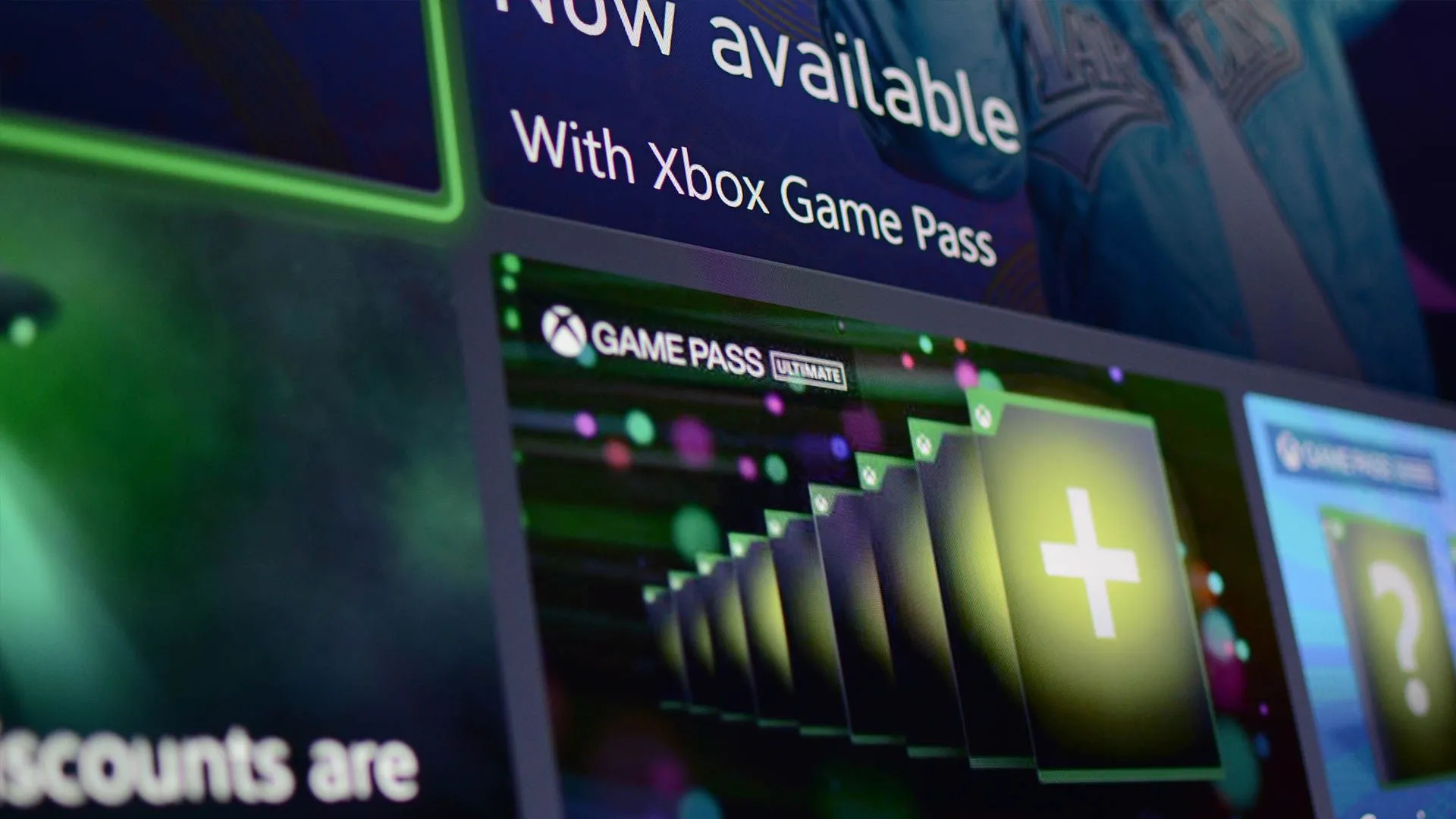 Giao diện người dùng Xbox hiển thị tùy chọn Xbox Game Pass, dịch vụ đăng ký game của Microsoft