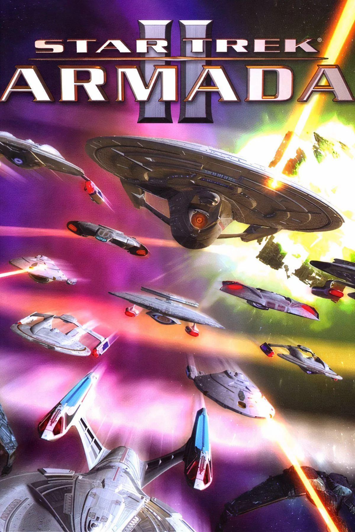 Giao diện quản lý hạm đội và xây dựng căn cứ trong game chiến thuật Star Trek Armada II