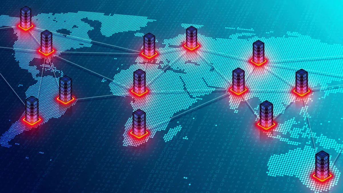 Hệ thống máy chủ kết nối toàn cầu, minh họa hoạt động của reverse proxy