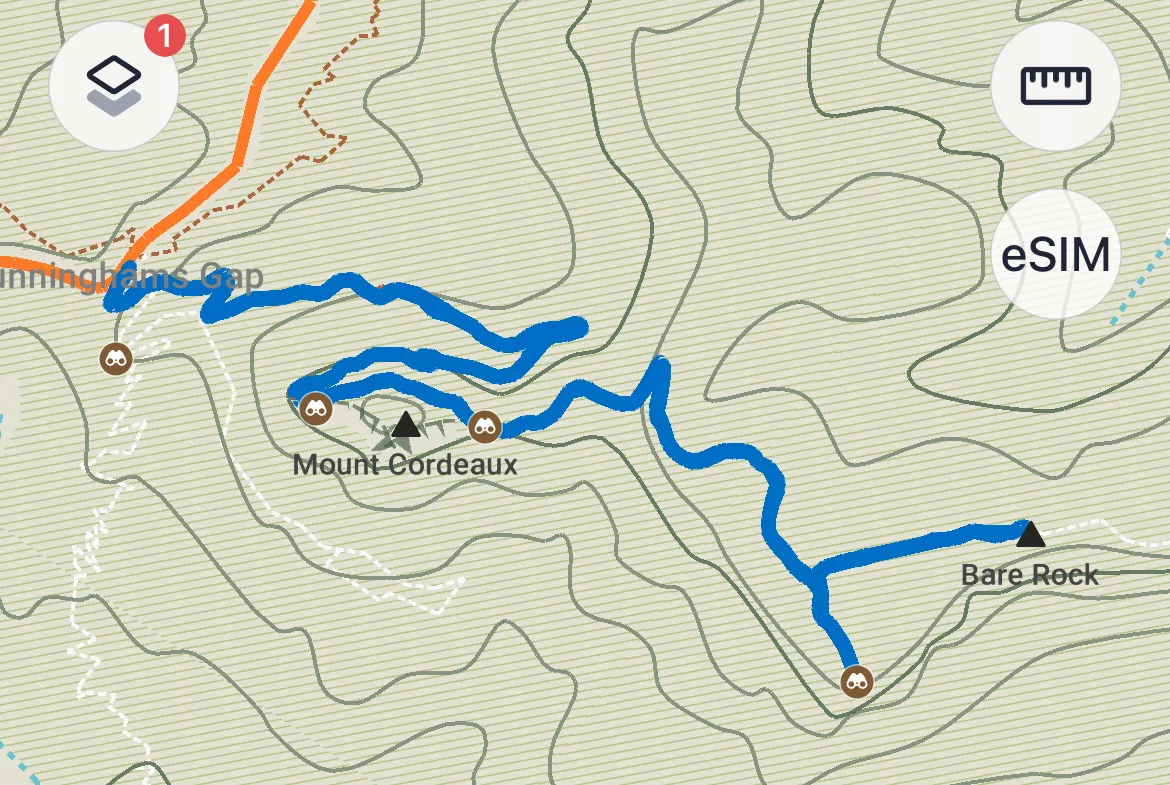 Hiển thị tuyến đường hiking chi tiết trên bản đồ MAPS.ME, hỗ trợ nhập file GPX KML.