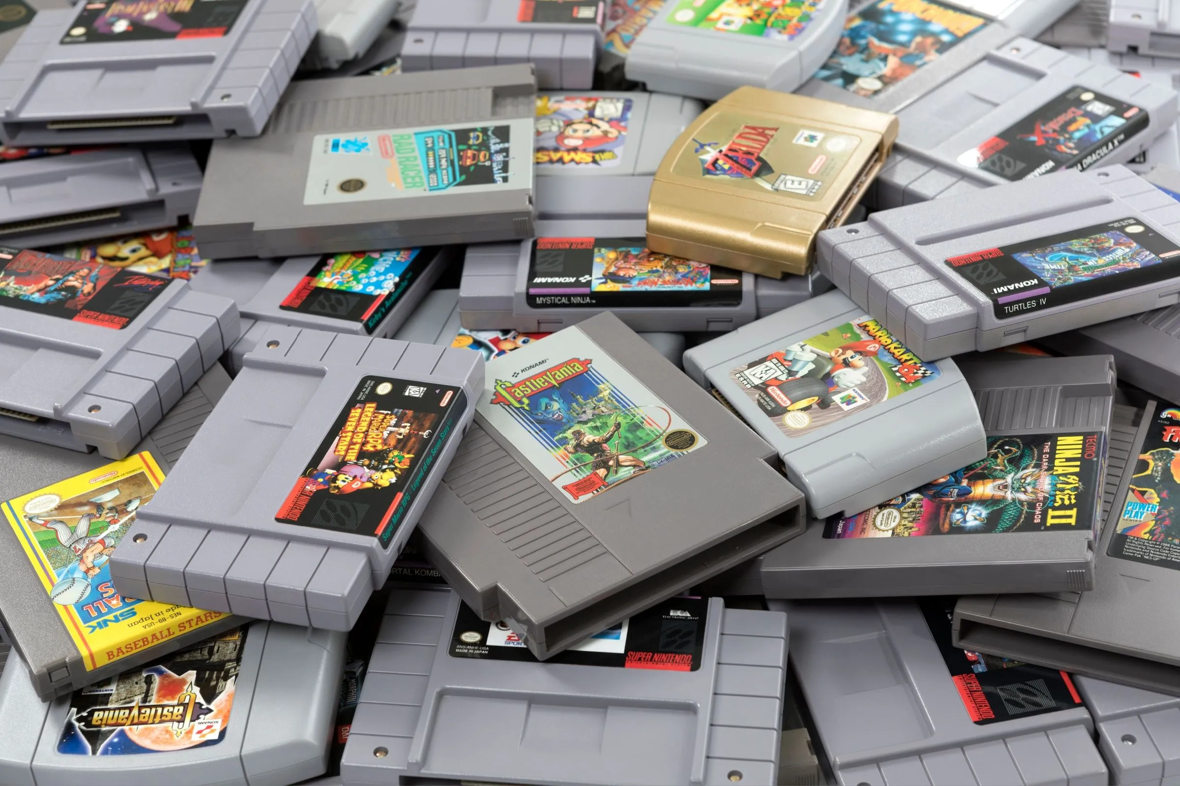 Hình ảnh nhiều băng game Nintendo, gợi nhớ ký ức tuổi thơ của game thủ