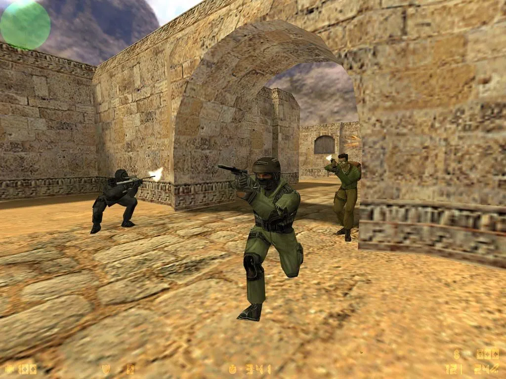 Hình ảnh từ tựa game Counter-Strike 1.6, một mod đình đám của Half-Life