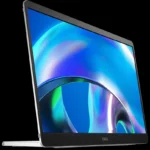 Màn hình di động Dell Pro 14 Plus P1425 với thiết kế tối giản đặt trên bàn làm việc.