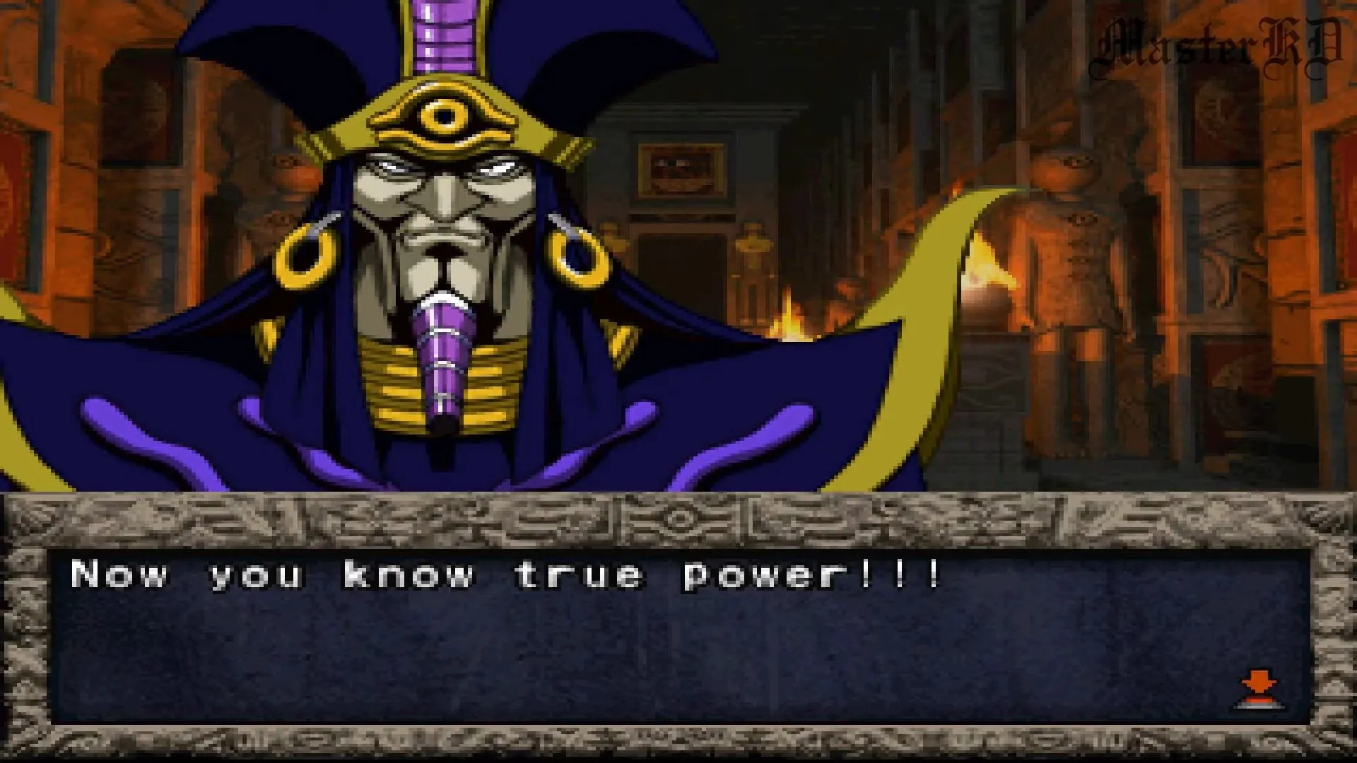 Màn hình &quot;Game Over&quot; báo hiệu thất bại trong Yu-Gi-Oh Forbidden Memories