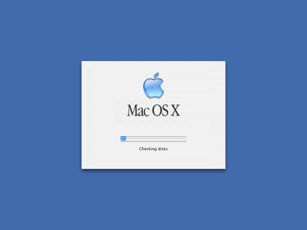 Màn hình khởi động Mac OS X.