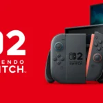 Máy chơi game Nintendo Switch 2 với tay cầm Joy-Con được gắn vào