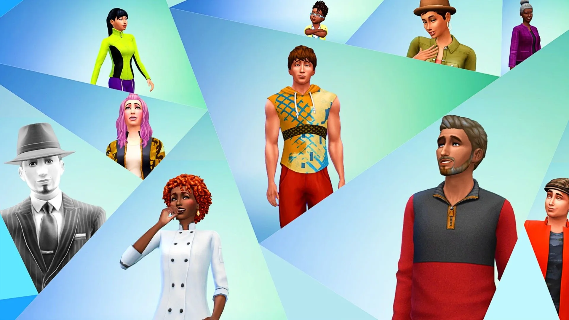 Một nhóm Sims đang tương tác trong The Sims 4, minh họa sự đa dạng nội dung tạo ra bởi cộng đồng mod PC.
