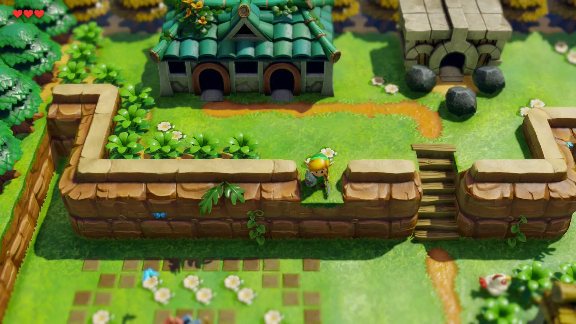 Nhân vật Link trong The Legend of Zelda: Link's Awakening trên Nintendo Switch 2, thể hiện khả năng nâng cấp trải nghiệm game cũ.