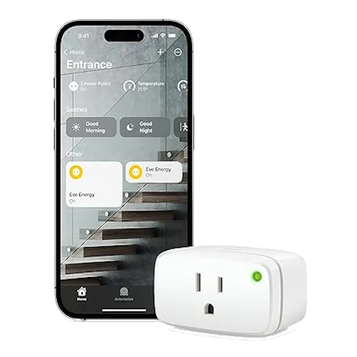 Ổ cắm thông minh Eve Energy Matter có thể dùng làm thiết bị trung gian trong HomeKit.