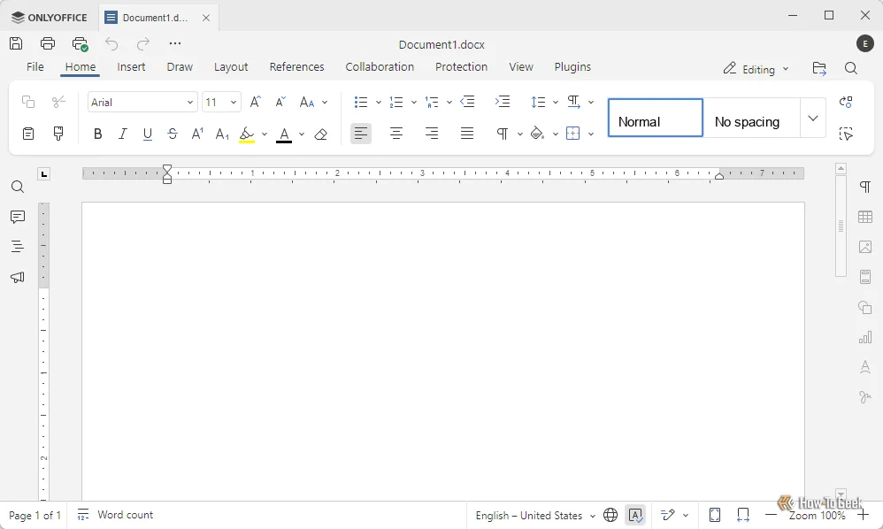 ONLYOFFICE có giao diện trực quan rất giống Microsoft Word.