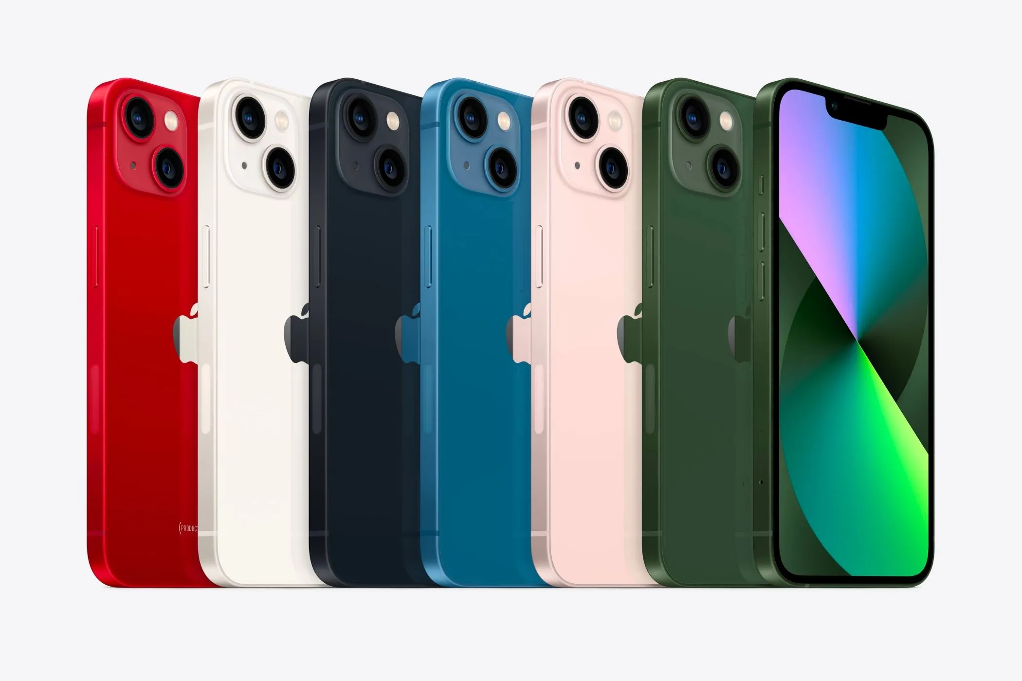 Sáu tùy chọn màu sắc ấn tượng của iPhone 13.