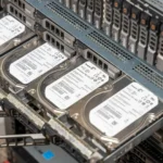 Server homelab với các ổ cứng, minh họa cho việc tự host website cá nhân