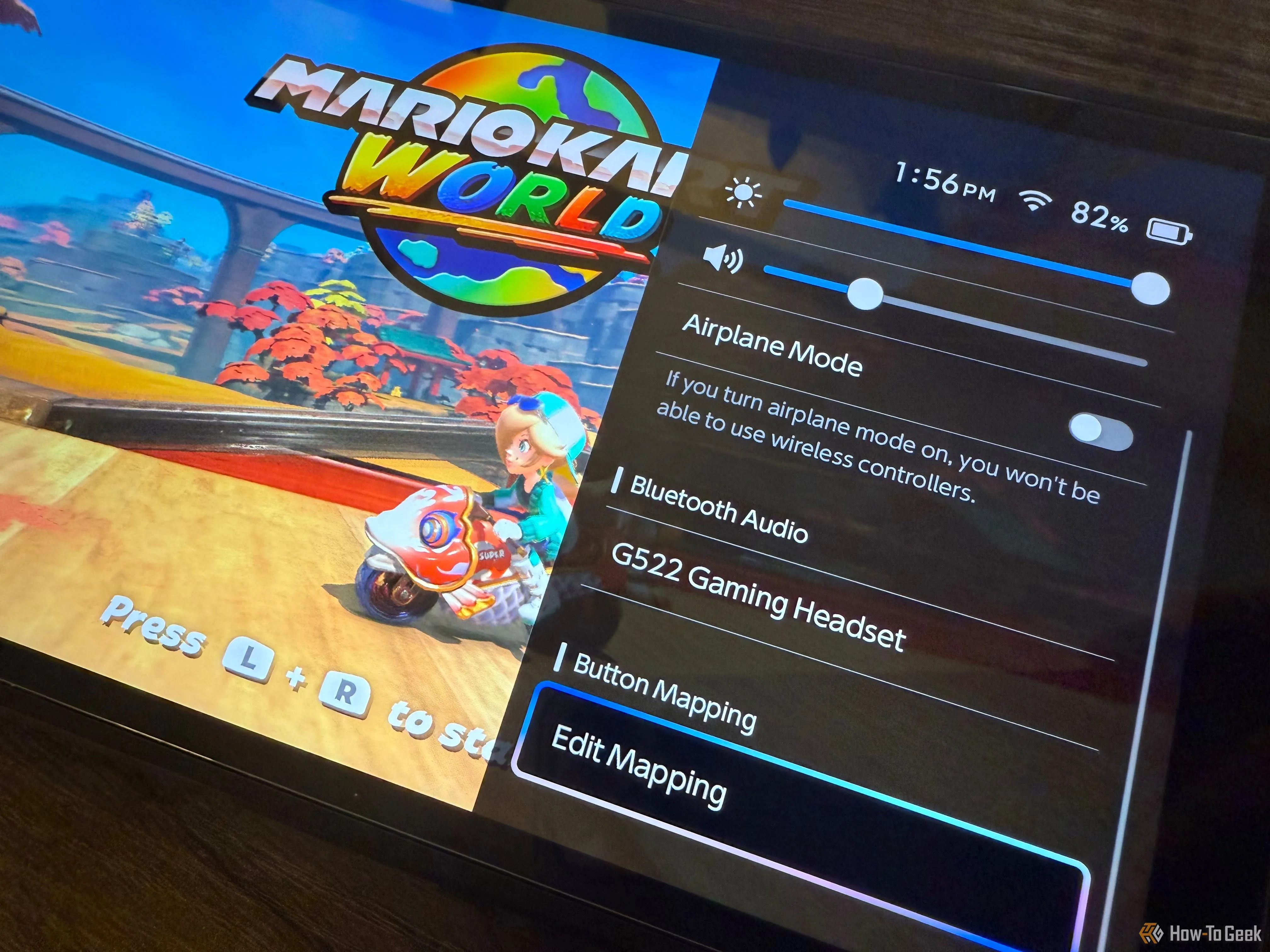 Tùy chọn Bật ánh xạ nút trong Cài đặt nhanh trên Nintendo Switch 2.