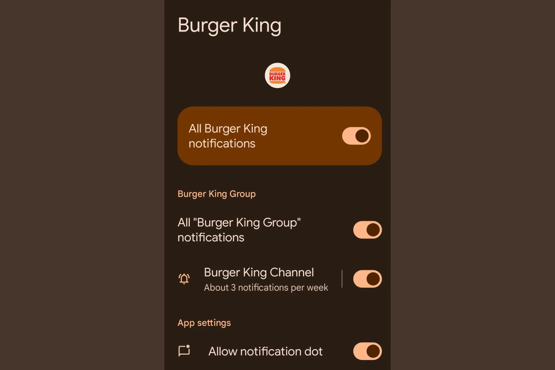 Ví dụ về tên kênh thông báo không rõ ràng trên Android