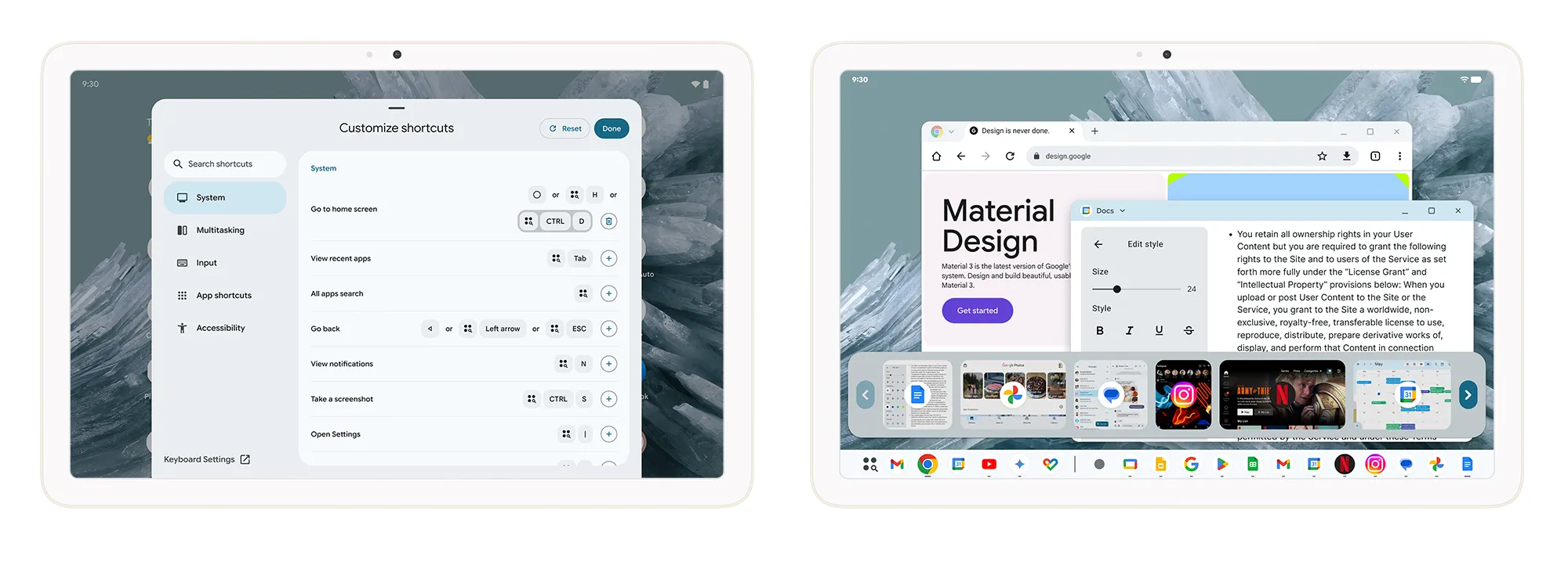 Bàn phím và thanh tác vụ được cải tiến trên Android 16, hỗ trợ chế độ cửa sổ đa nhiệm cho máy tính bảng