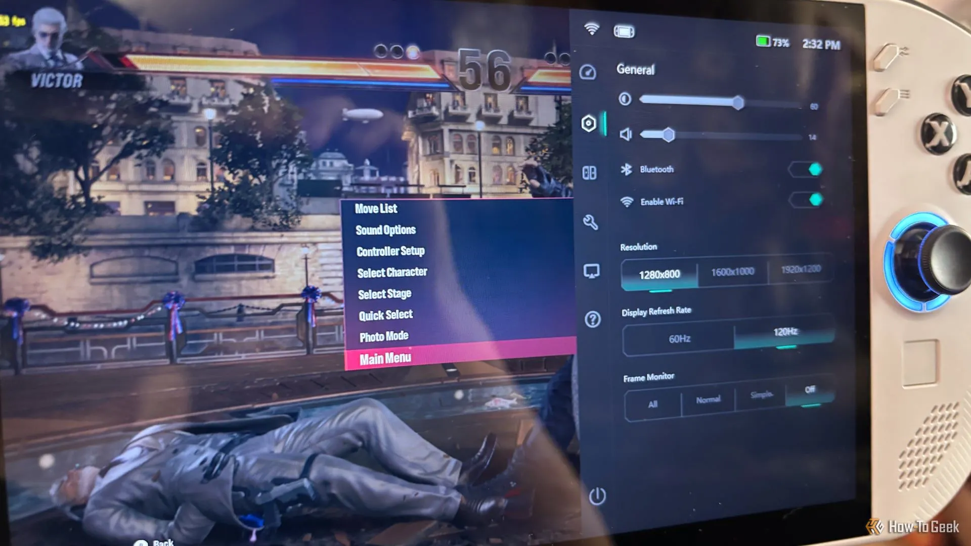 Bảng cài đặt nhanh Legion Space truy cập trong game trên Lenovo Legion Go S