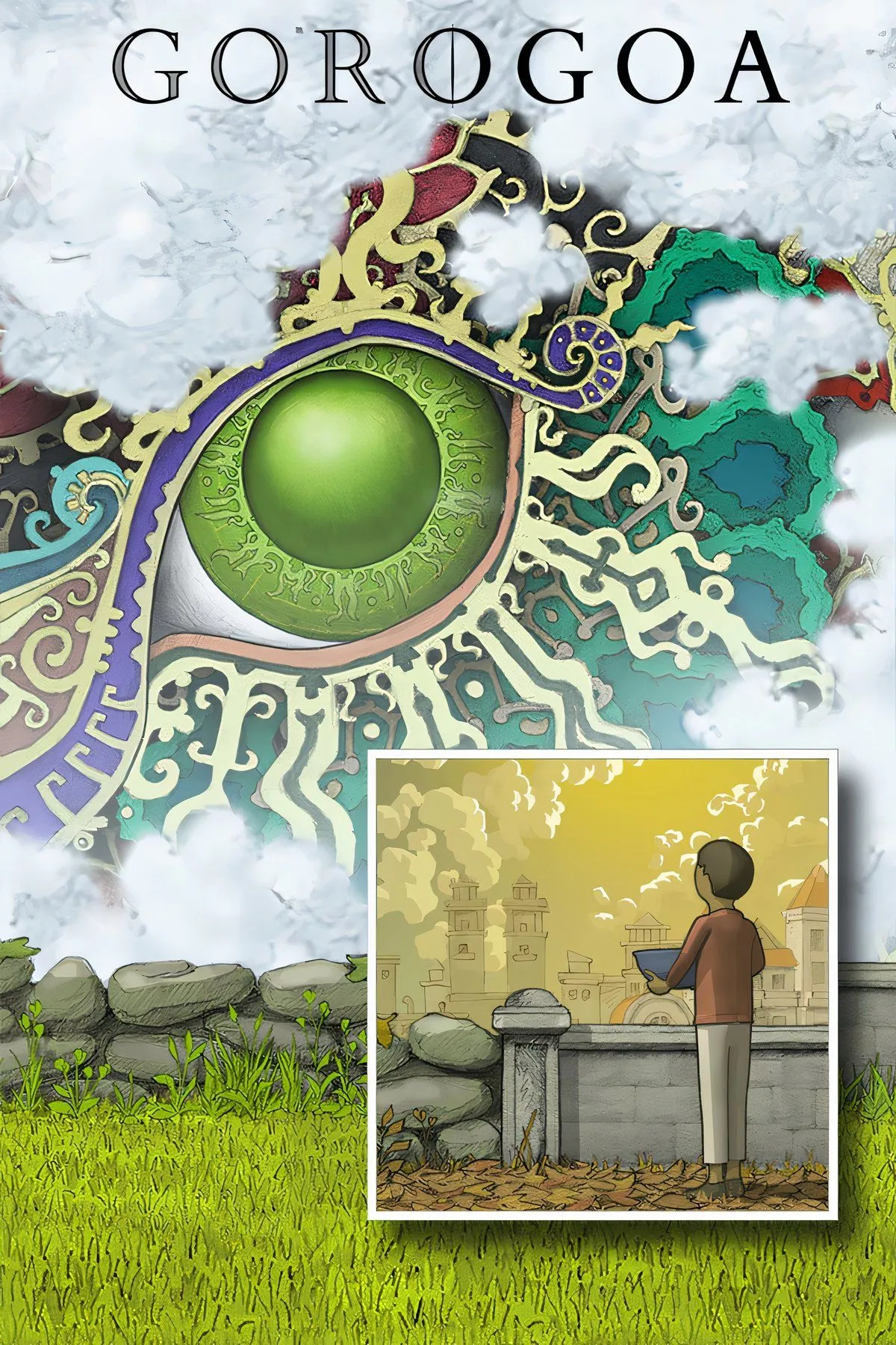 Bìa game giải đố Gorogoa với phong cách tranh vẽ độc đáo