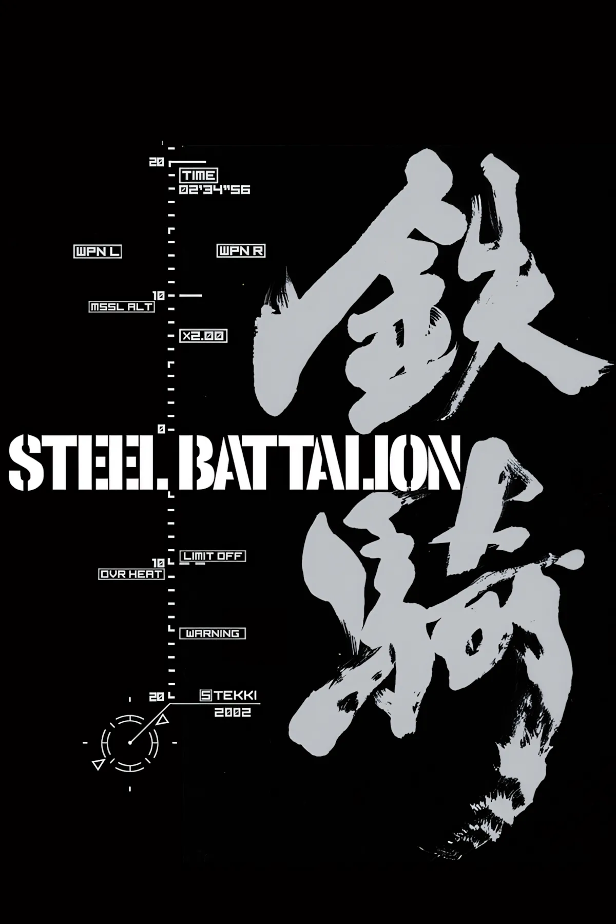 Bìa game Steel Battalion với thiết bị điều khiển buồng lái robot khổng lồ, thể hiện sự phức tạp và độc đáo