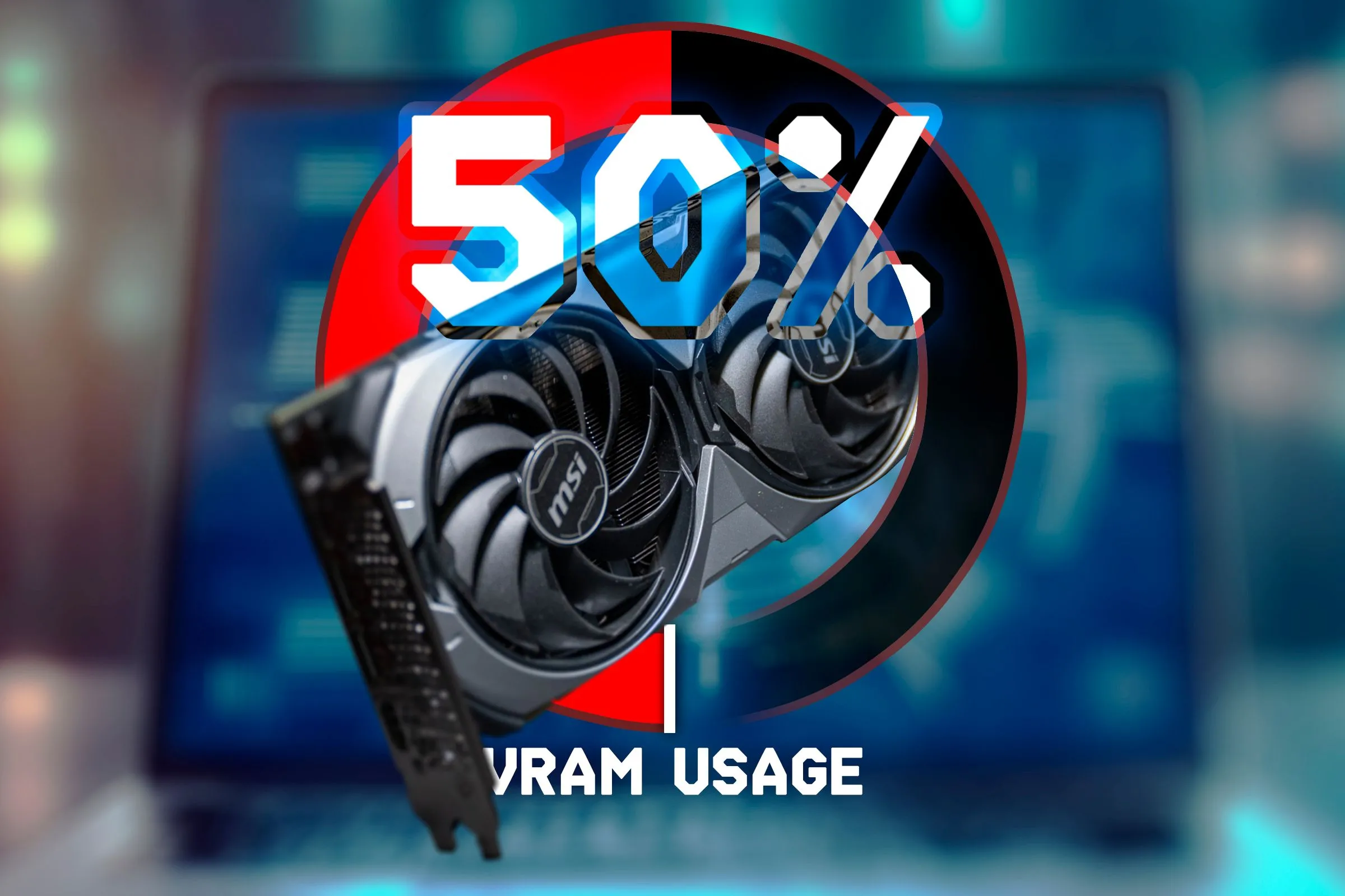 Biểu đồ thể hiện mức độ sử dụng VRAM (bộ nhớ đồ họa) của GPU trong các tác vụ