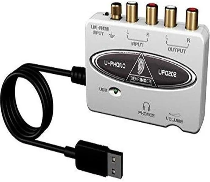 Bộ chuyển đổi âm thanh USB Behringer UFO202 với cổng RCA và USB