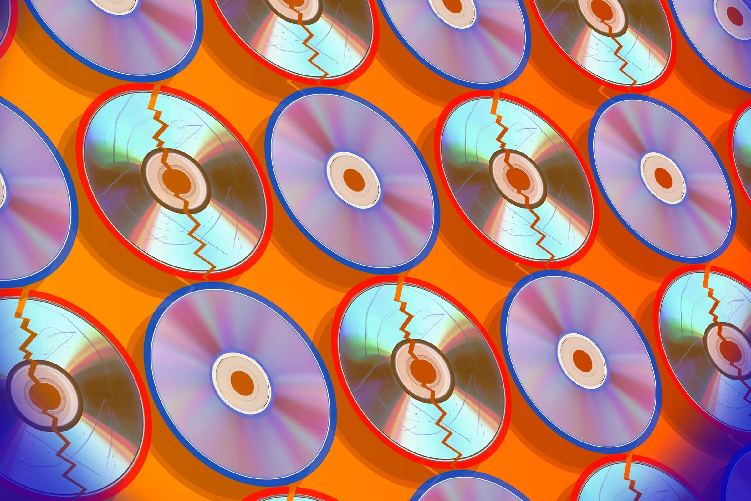 Bộ sưu tập DVD và Blu-ray bị hỏng