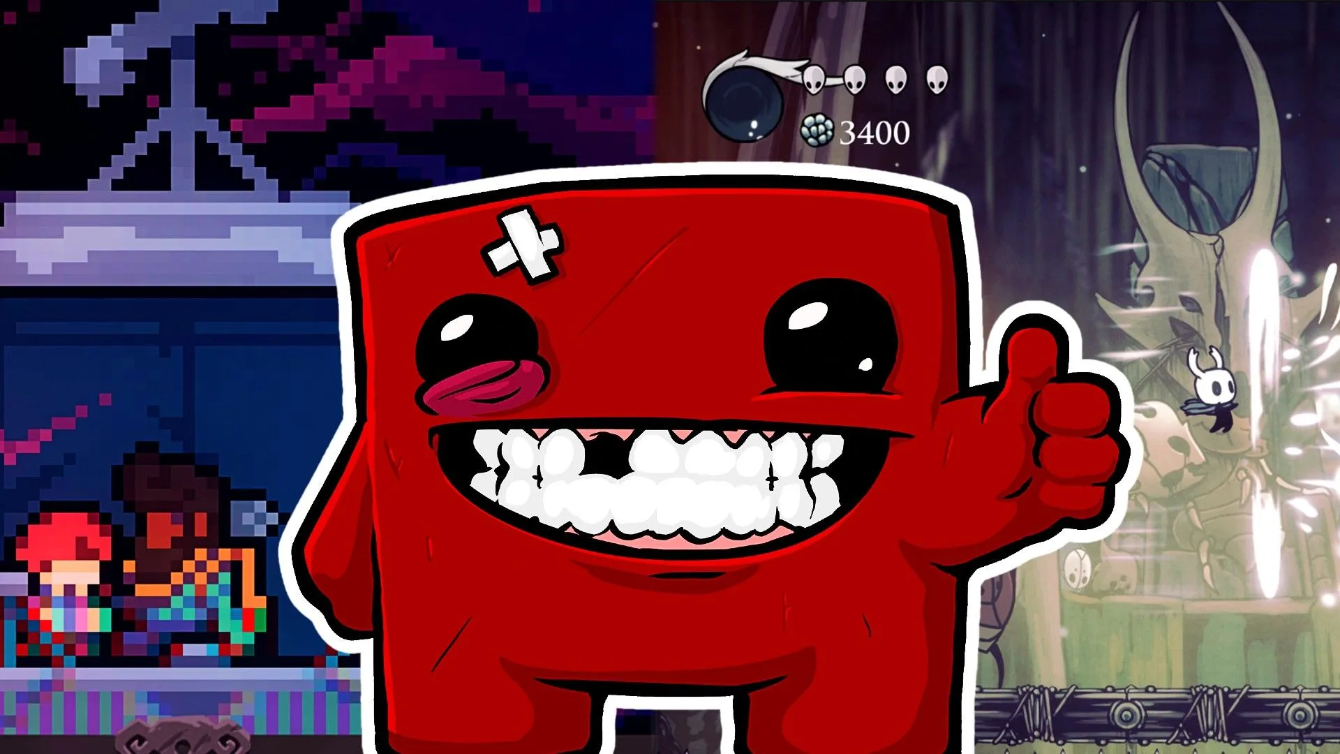 Các nhân vật game indie như Super Meat Boy, Hollow Knight và Celeste, thể hiện sự đa dạng và khả năng tiếp cận của game indie trên Android