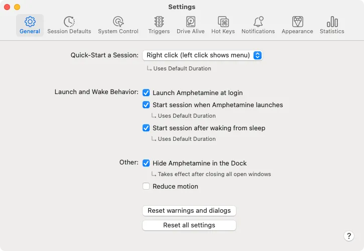 Cài đặt Amphetamine trên Mac mini để duy trì Home Assistant server