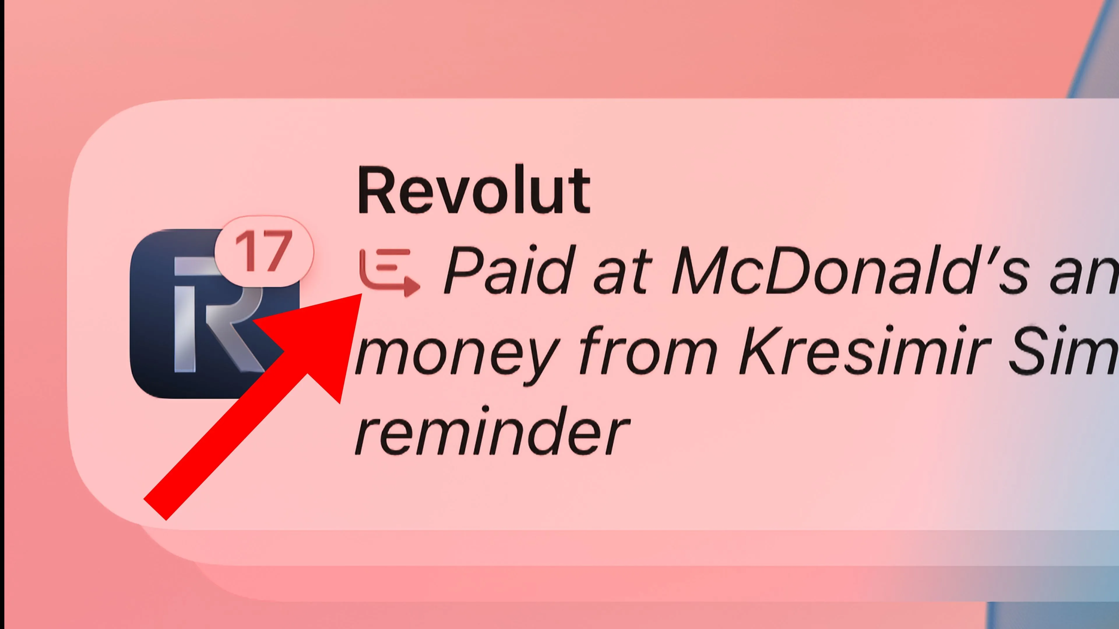 Cận cảnh biểu tượng trong thông báo iPhone được Apple Intelligence tóm tắt