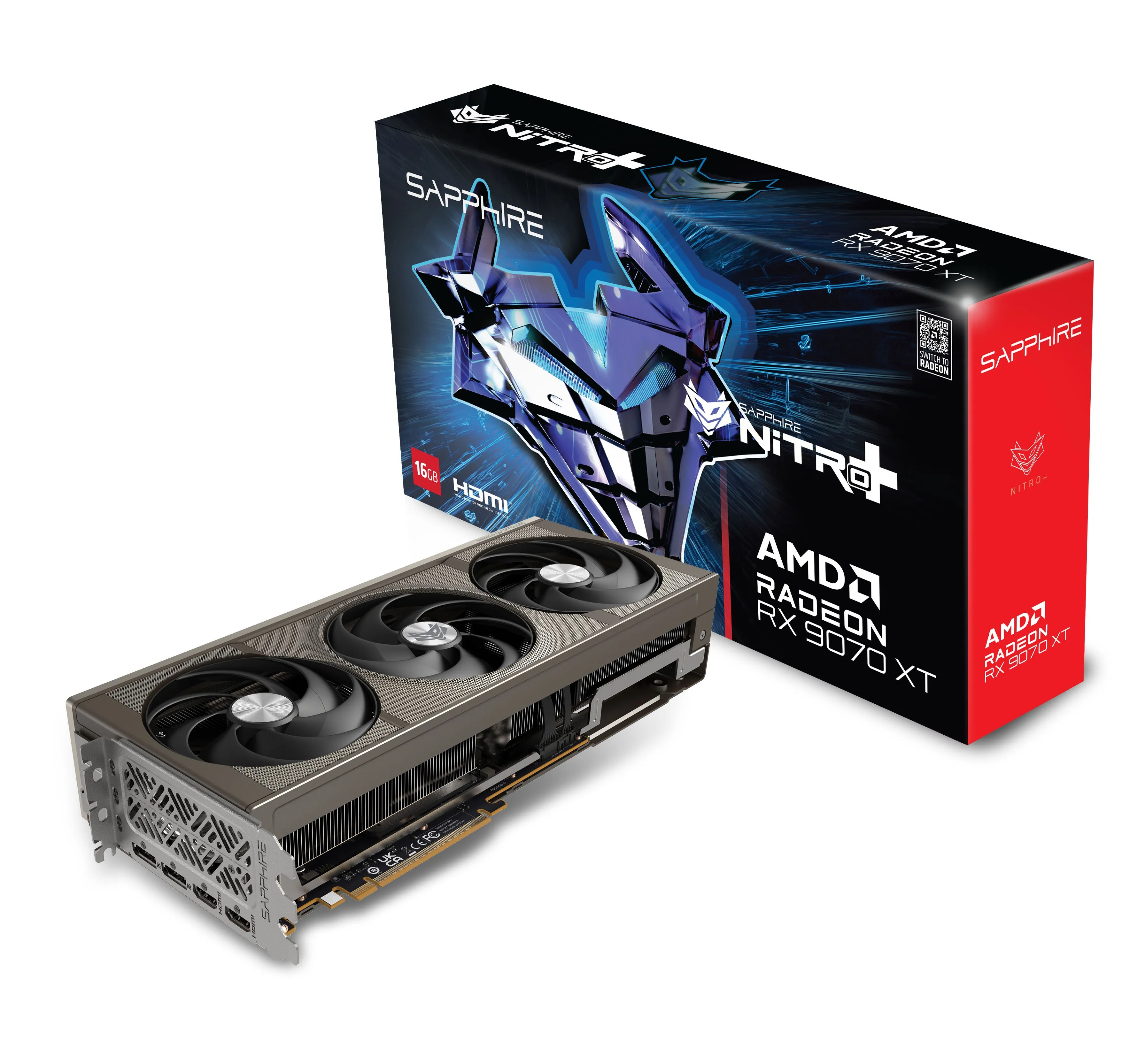 Card đồ họa Sapphire NITRO+ AMD Radeon RX 9070 XT với thiết kế tản nhiệt cao cấp