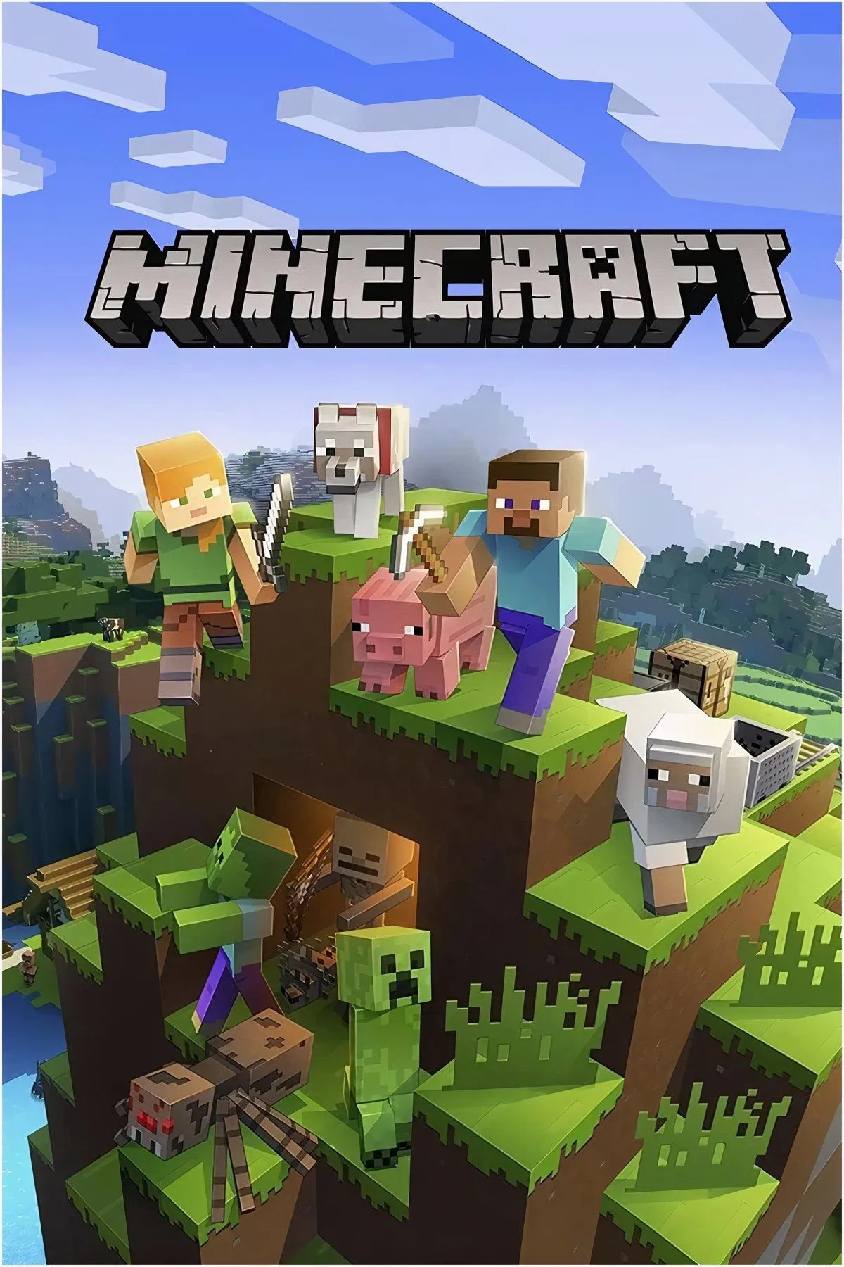 Công trình sáng tạo không giới hạn và căn cứ trong thế giới khối Minecraft