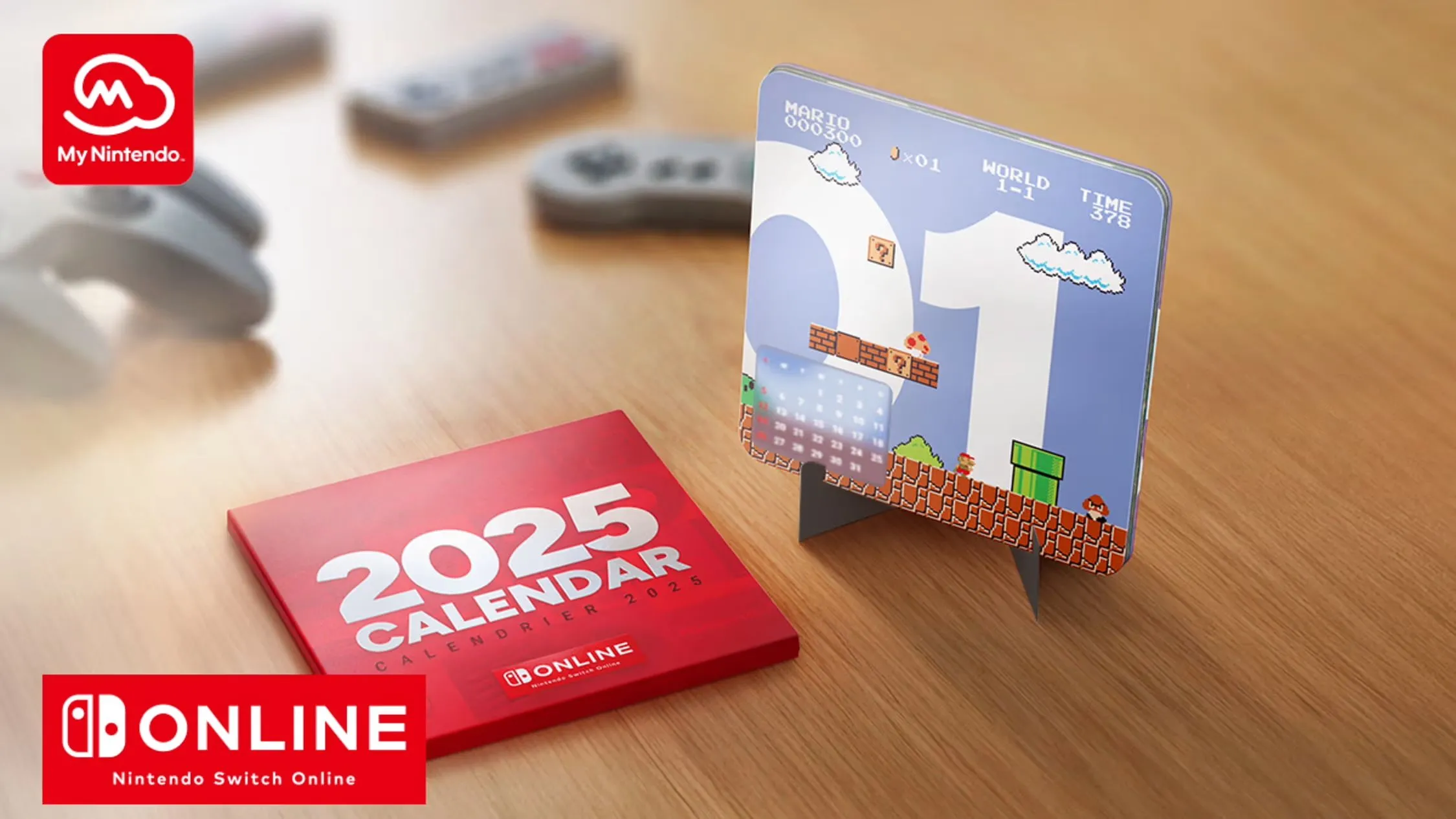 Cuốn lịch My Nintendo 2025 phiên bản độc quyền dành cho thành viên Nintendo Switch Online, minh họa một trong những phần thưởng đặc biệt của dịch vụ.