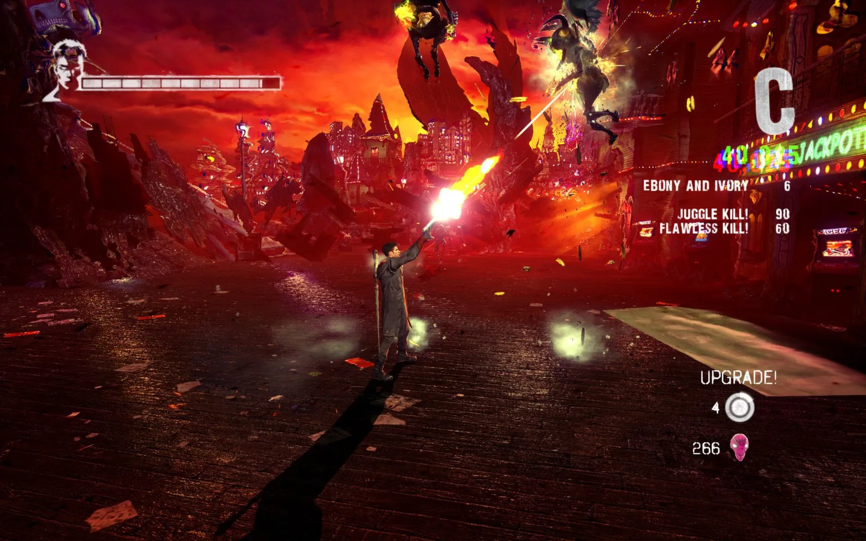 Dante trong tư thế chiến đấu đầy phong cách từ DmC: Devil May Cry