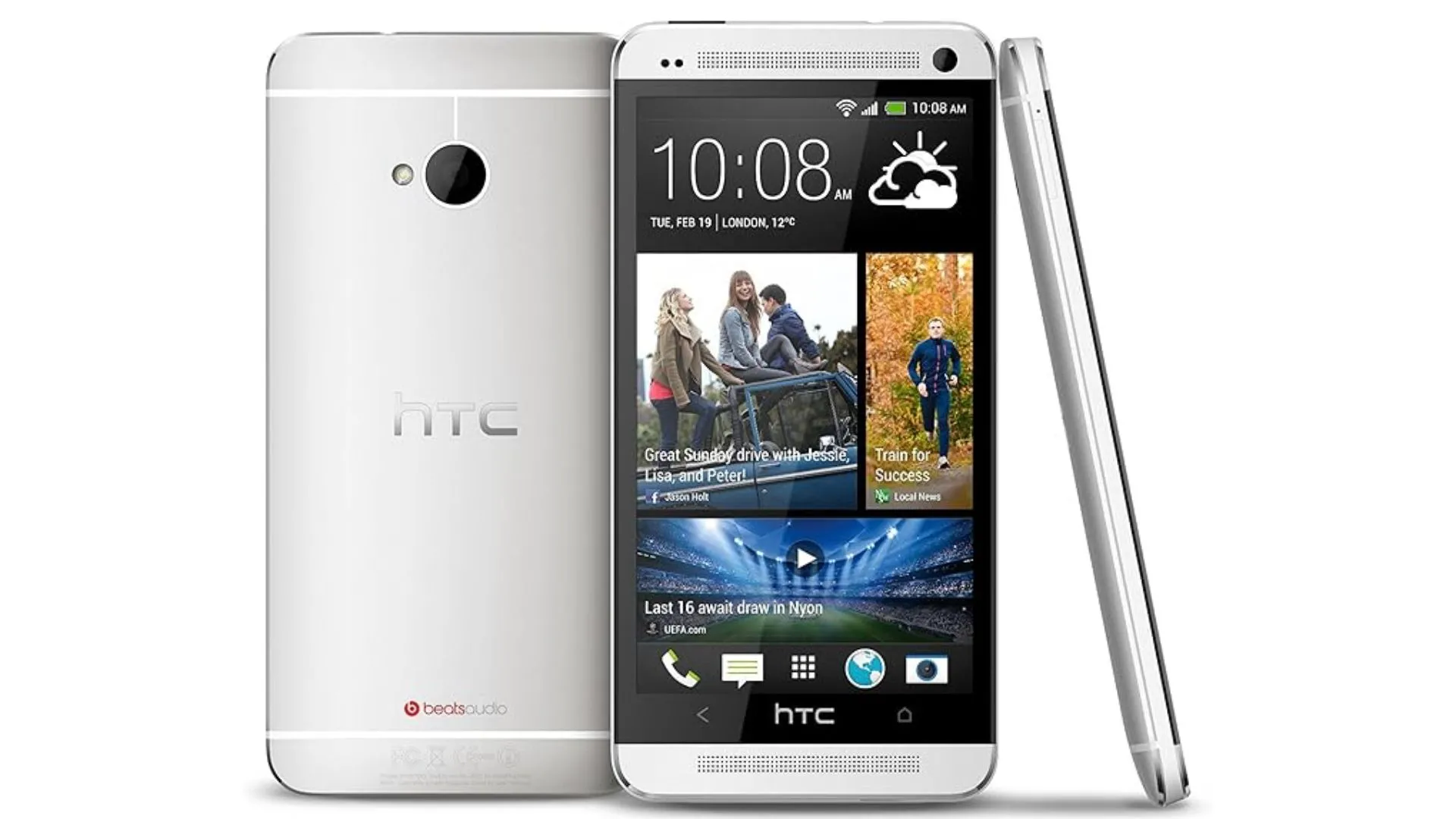 Điện thoại HTC One M7 với loa kép mặt trước nổi bật