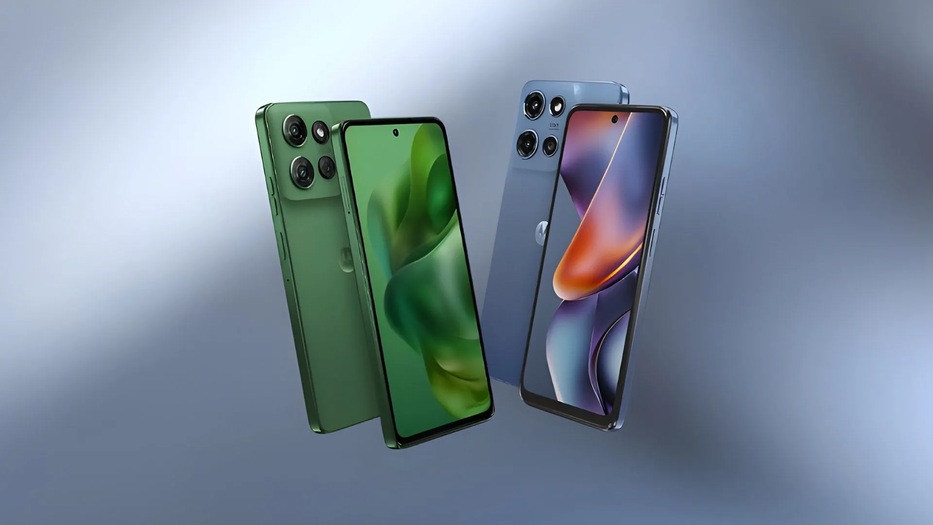 Điện thoại Motorola Moto G 2025 với thiết kế hiện đại, nằm trên bề mặt phẳng